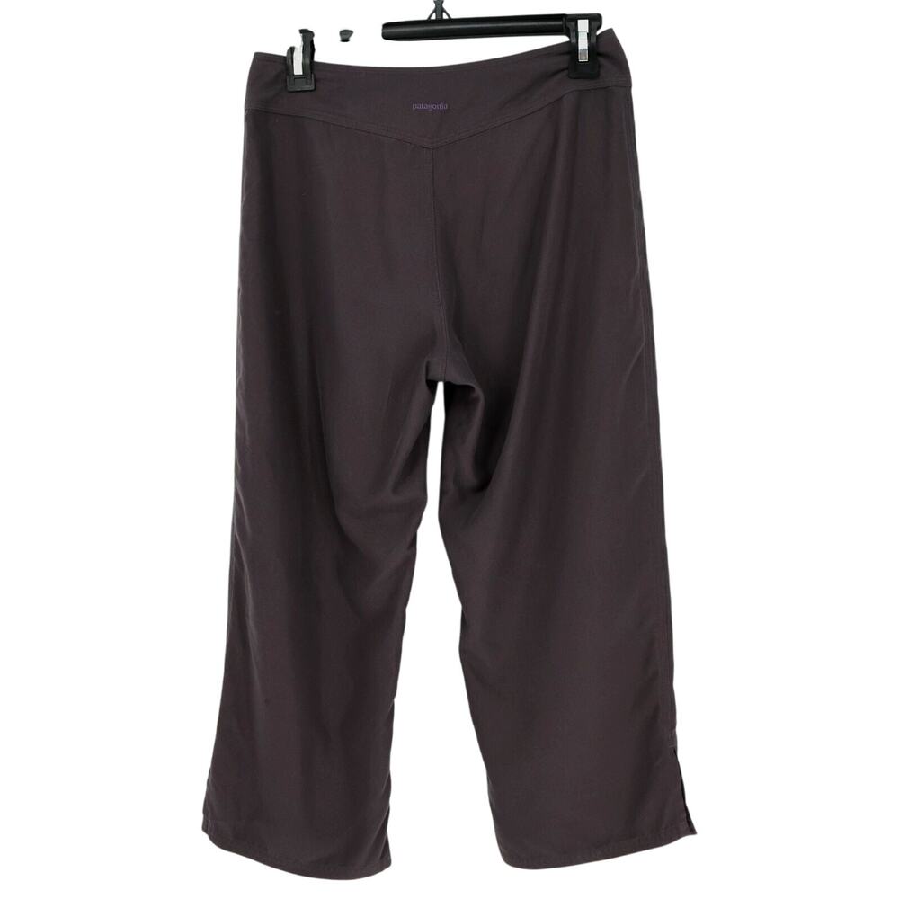 Patagonia Pants Womens 2 Plum Ankle Hiking Straight Leg Zip Hook Loop Gorpcore - Picture 2 of 14